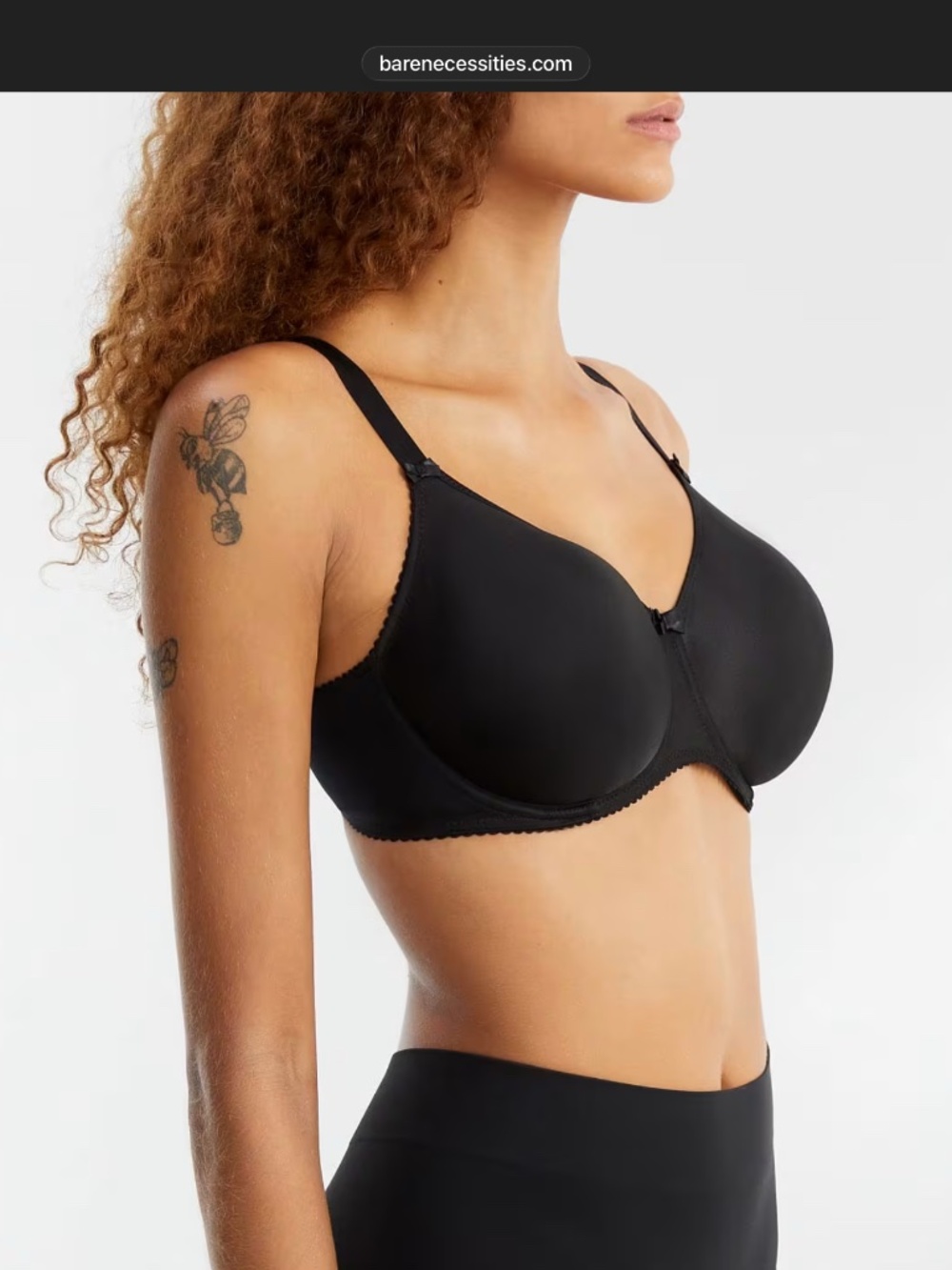 Prima Donna Black Seamless TeeShirt Underwire Bra EU 80F